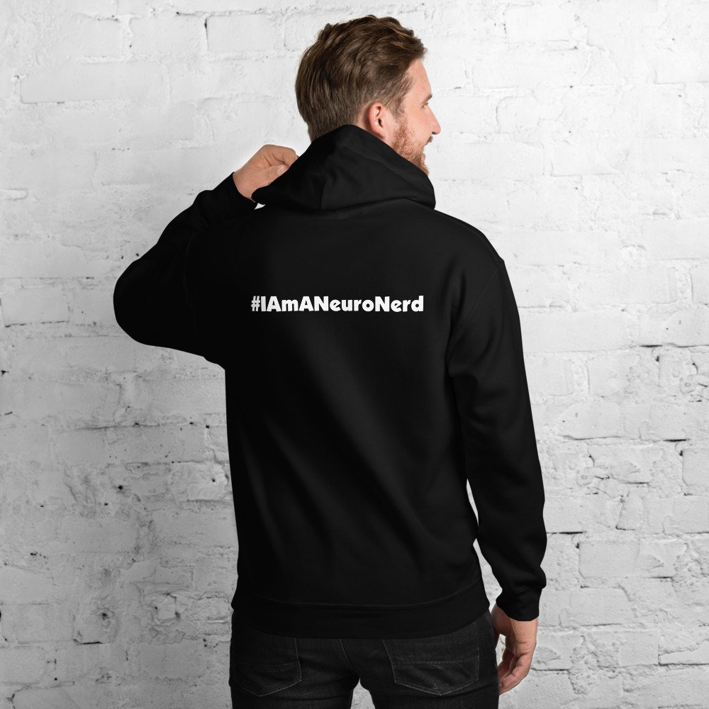 #IAmANeuroNerd SMALL LOGO Hooded Sweatshirt - Image 3