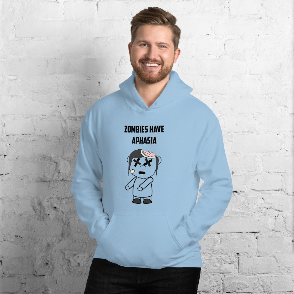 “Zombies Have Aphasia” Unisex Hoodie - Image 3