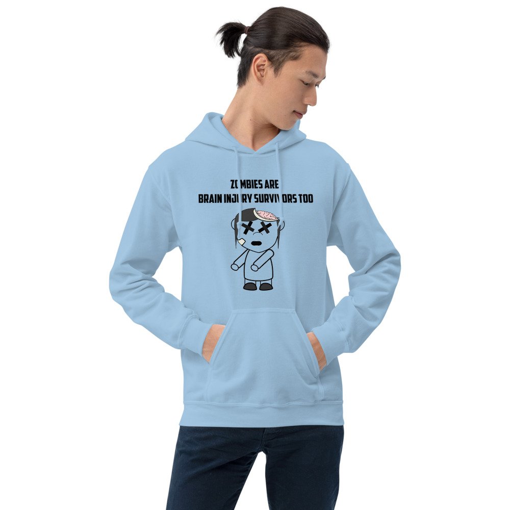 “Zombies Are Brain Injury Survivors Too” Unisex Hoodie