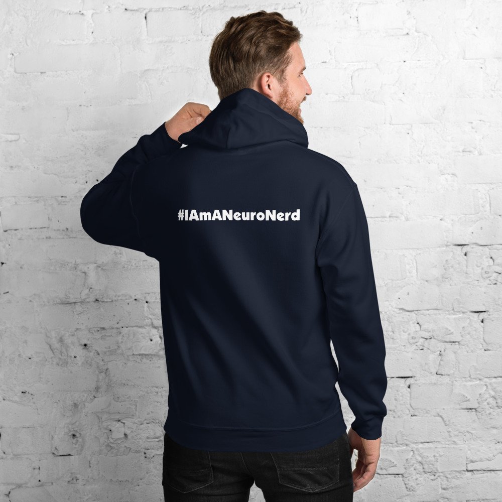 #IAmANeuroNerd SMALL LOGO Hooded Sweatshirt