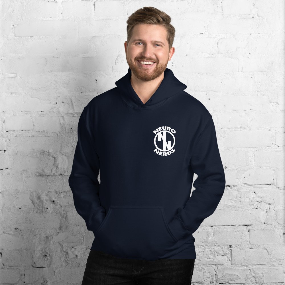 #IAmANeuroNerd SMALL LOGO Hooded Sweatshirt - Image 4