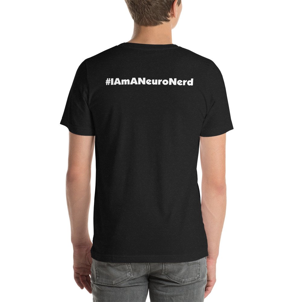 #IAmANeuroNerd LARGE LOGO Short-Sleeve Unisex T-Shirt - Image 2