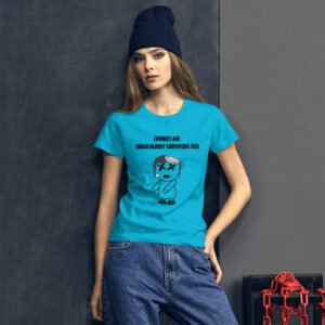 “Zombies Are Brain Injury Survivors Too” Women’s Short Sleeve T-shirt