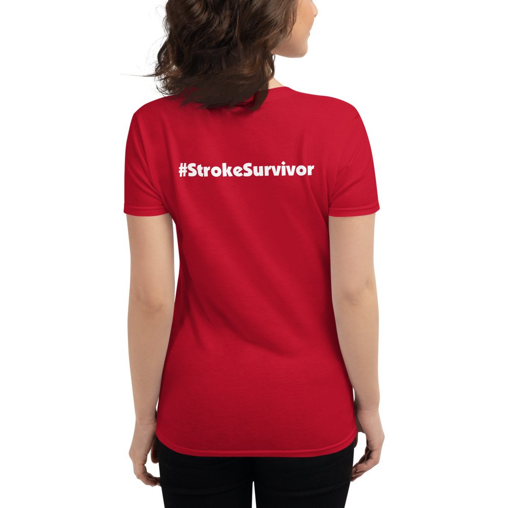 #StrokeSurvivor Women’s Short Sleeve T-Shirt - Image 5